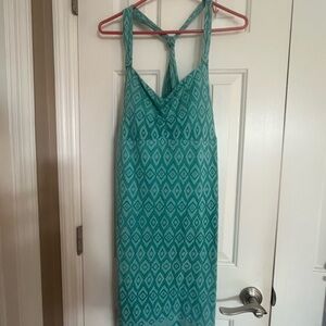 Dakini Teal Geometric Pattern Dress